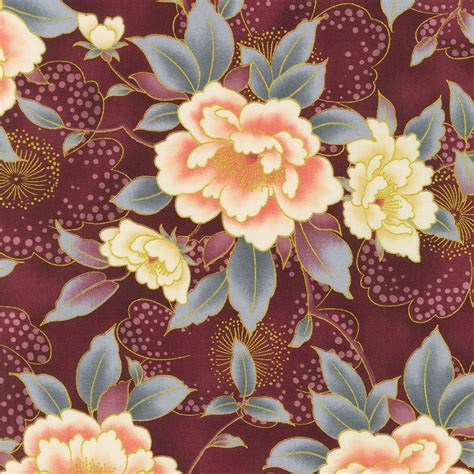 robert kaufman kaufman imperial collection chrysanthum metallic natural fabric|imperial collection honoka.